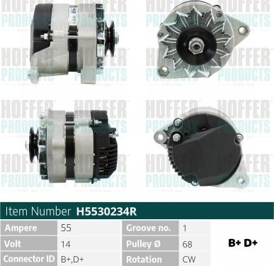 Hoffer H5530234R - Alternatore autozon.pro