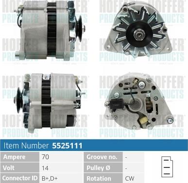 Hoffer H5525111 - Alternatore autozon.pro