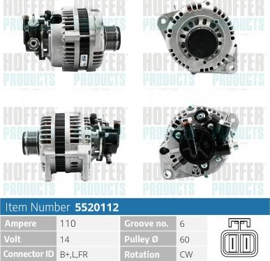 Hoffer H5520112 - Alternatore autozon.pro