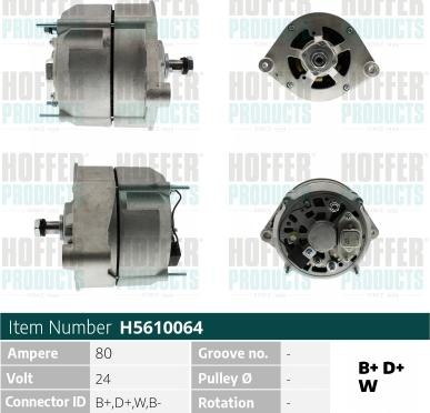 Hoffer H5610064 - Alternatore autozon.pro