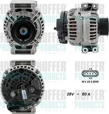 Hoffer H5610030G - Alternatore autozon.pro