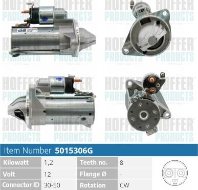 Hoffer H5015841 - Motorino d'avviamento autozon.pro