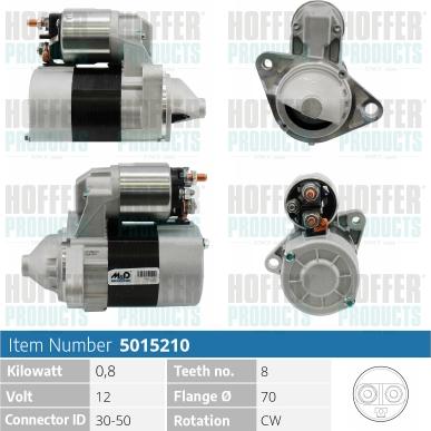 Hoffer H5015210 - Motorino d'avviamento autozon.pro