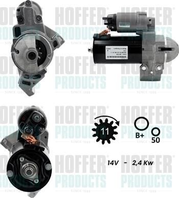 Hoffer H5010950G - Motorino d'avviamento autozon.pro