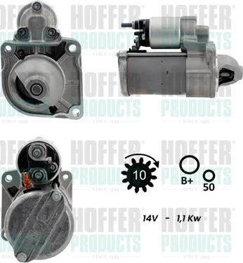 Hoffer H5010969G - Motorino d'avviamento autozon.pro