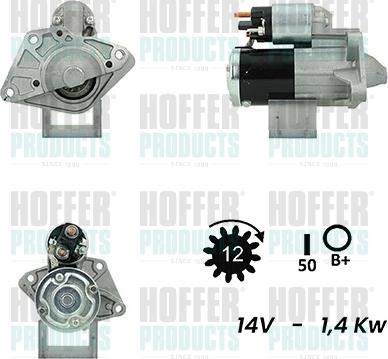 Hoffer H5010988G - Motorino d'avviamento autozon.pro