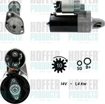 Hoffer H5010450G - Motorino d'avviamento autozon.pro