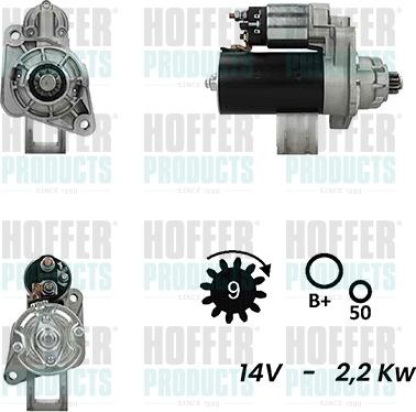 Hoffer H5010439G - Motorino d'avviamento autozon.pro