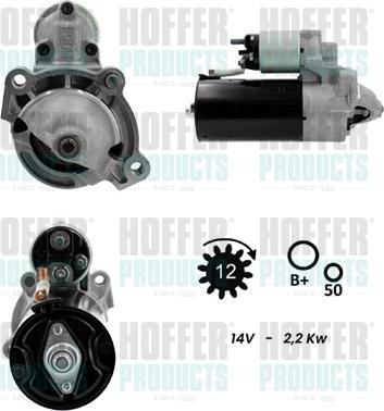 Hoffer H5010542G - Motorino d'avviamento autozon.pro