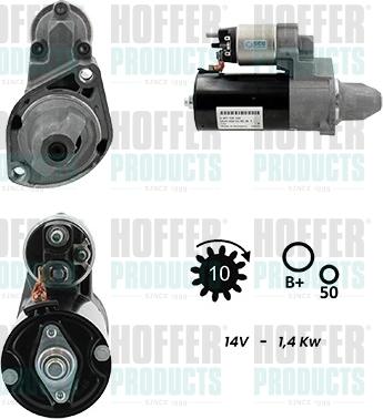 Hoffer H5010515G - Motorino d'avviamento autozon.pro