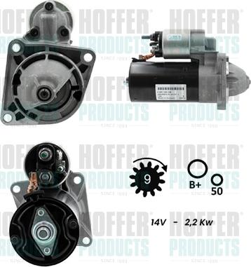 Hoffer H5010046G - Motorino d'avviamento autozon.pro