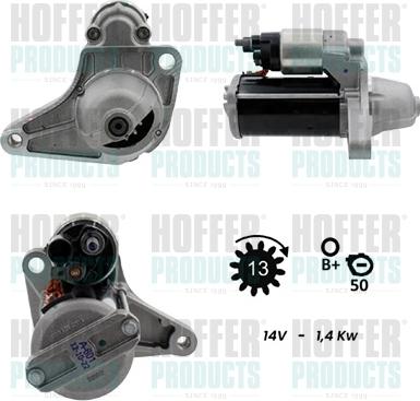 Hoffer H5010054G - Motorino d'avviamento autozon.pro