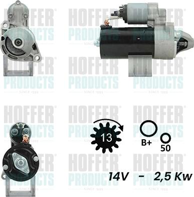 Hoffer H5010394G - Motorino d'avviamento autozon.pro