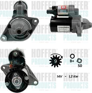 Hoffer H5010369G - Motorino d'avviamento autozon.pro