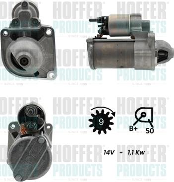 Hoffer H5010308G - Motorino d'avviamento autozon.pro