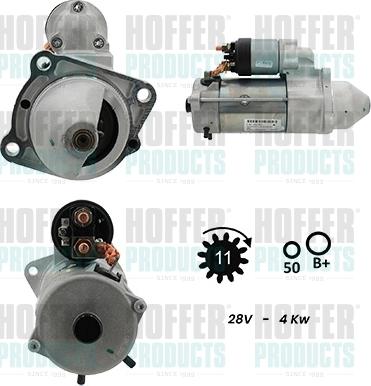 Hoffer H5110019G - Motorino d'avviamento autozon.pro