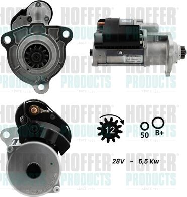 Hoffer H5110083G - Motorino d'avviamento autozon.pro