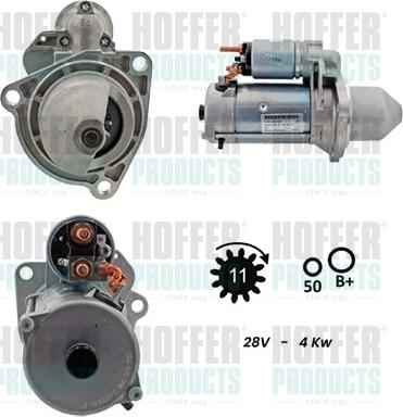 Hoffer H5110021G - Motorino d'avviamento autozon.pro