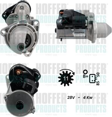 Hoffer H5110077G - Motorino d'avviamento autozon.pro