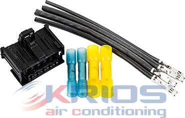 Hoffer K26204 - Kit riparaz.cavi, Termoventilat. abitacolo(Sist.prerisc.mot) autozon.pro