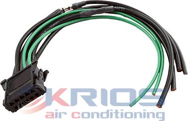 Hoffer K26206 - Kit riparaz.cavi, Termoventilat. abitacolo(Sist.prerisc.mot) autozon.pro