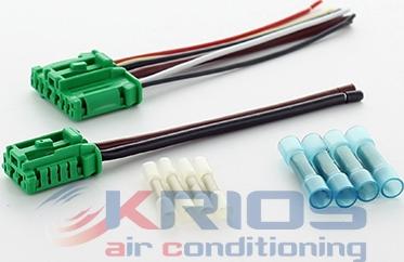 Hoffer K26202 - Kit riparaz.cavi, Termoventilat. abitacolo(Sist.prerisc.mot) autozon.pro