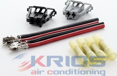 Hoffer K26212 - Kit riparaz.cavi, Termoventilat. abitacolo(Sist.prerisc.mot) autozon.pro