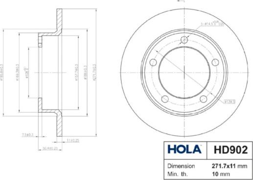 Hola HD902 - Discofreno autozon.pro