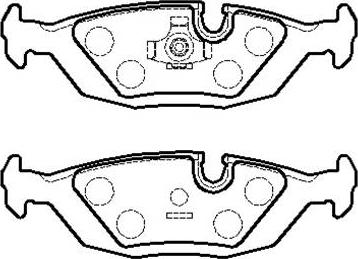 HSB Gold HP9434 - Kit pastiglie freno, Freno a disco autozon.pro