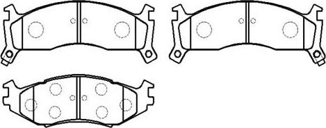 HSB Gold HP9425 - Kit pastiglie freno, Freno a disco autozon.pro