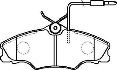 HSB Gold HP9421 - Kit pastiglie freno, Freno a disco autozon.pro