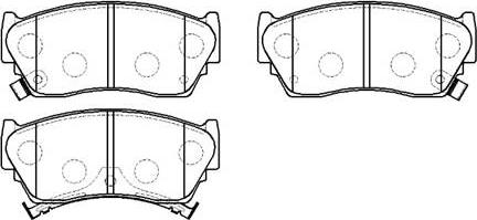 HSB Gold HP9062 - Kit pastiglie freno, Freno a disco autozon.pro