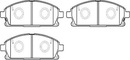 HSB Gold HP9074 - Kit pastiglie freno, Freno a disco autozon.pro