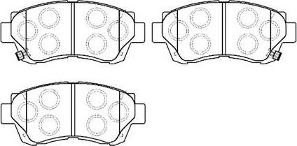 HSB Gold HP9119 - Kit pastiglie freno, Freno a disco autozon.pro