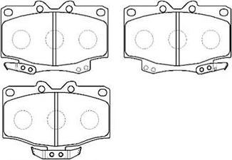 HSB Gold HP9121 - Kit pastiglie freno, Freno a disco autozon.pro