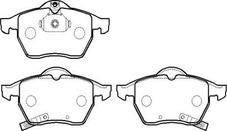 HSB Gold HP9877 - Kit pastiglie freno, Freno a disco autozon.pro