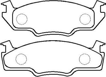 HSB Gold HP9324 - Kit pastiglie freno, Freno a disco autozon.pro