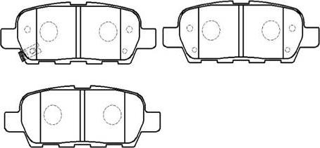 HSB Gold HP9705 - Kit pastiglie freno, Freno a disco autozon.pro