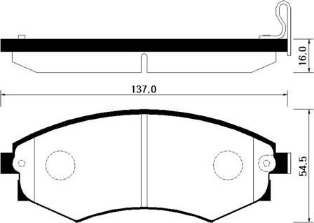 HSB Gold HP4001 - Kit pastiglie freno, Freno a disco autozon.pro