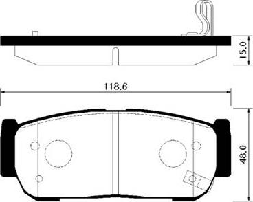 HSB Gold HP4008 - Kit pastiglie freno, Freno a disco autozon.pro