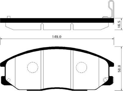 BENDIX 572459B - Kit pastiglie freno, Freno a disco autozon.pro