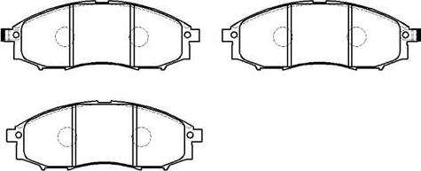 DJ Parts BP1295 - Kit pastiglie freno, Freno a disco autozon.pro