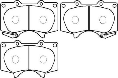 HSB Gold HP5098 - Kit pastiglie freno, Freno a disco autozon.pro