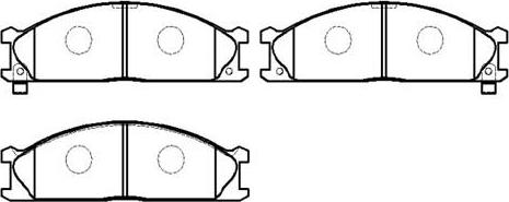 HSB Gold HP5058 - Kit pastiglie freno, Freno a disco autozon.pro