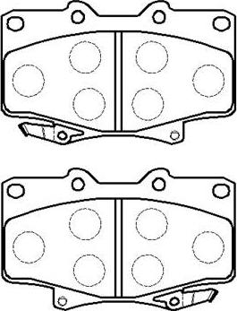 HSB Gold HP5010 - Kit pastiglie freno, Freno a disco autozon.pro