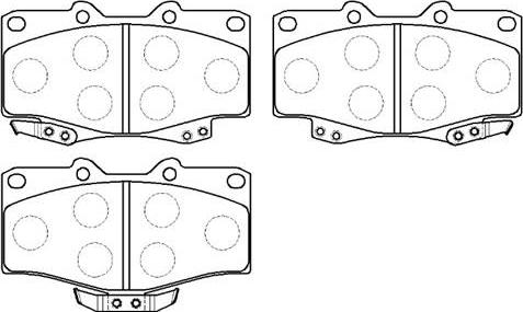 HSB Gold HP5036 - Kit pastiglie freno, Freno a disco autozon.pro