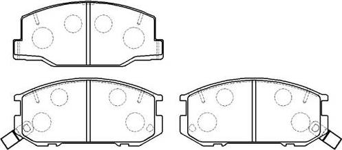 HSB Gold HP5038 - Kit pastiglie freno, Freno a disco autozon.pro