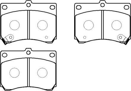 HSB Gold HP5025 - Kit pastiglie freno, Freno a disco autozon.pro