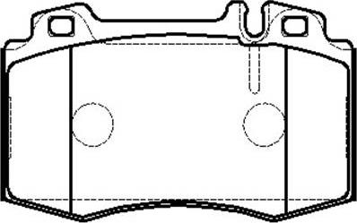 HSB Gold HP5148 - Kit pastiglie freno, Freno a disco autozon.pro