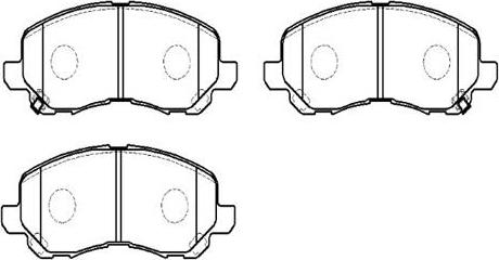 HSB Gold HP5158 - Kit pastiglie freno, Freno a disco autozon.pro